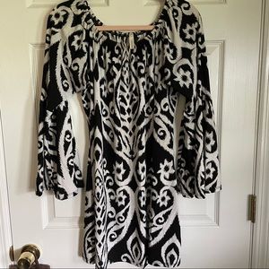 Black & White Tunic Top 3XL